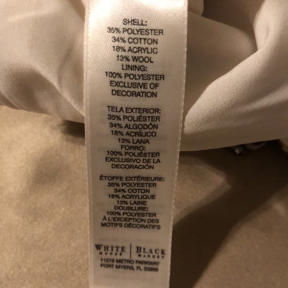 White House Black Market Grey & White Pencil Skirt - Size 8P - Picture 10 of 10